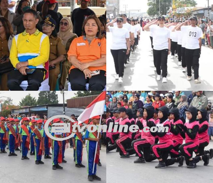 109 Peserta Lomba Gerak Jalan Meriahkan Hari Jadi Humbahas Ke-21 Tahun 2024