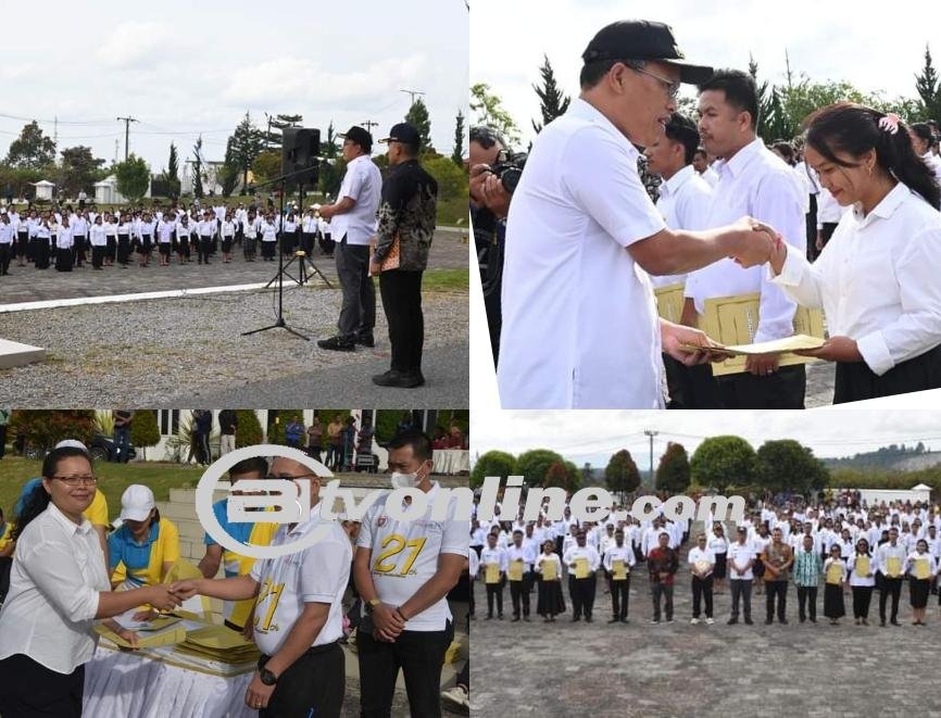 Bupati Humbahas Serahkan 685 SK Pengangkatan P3K