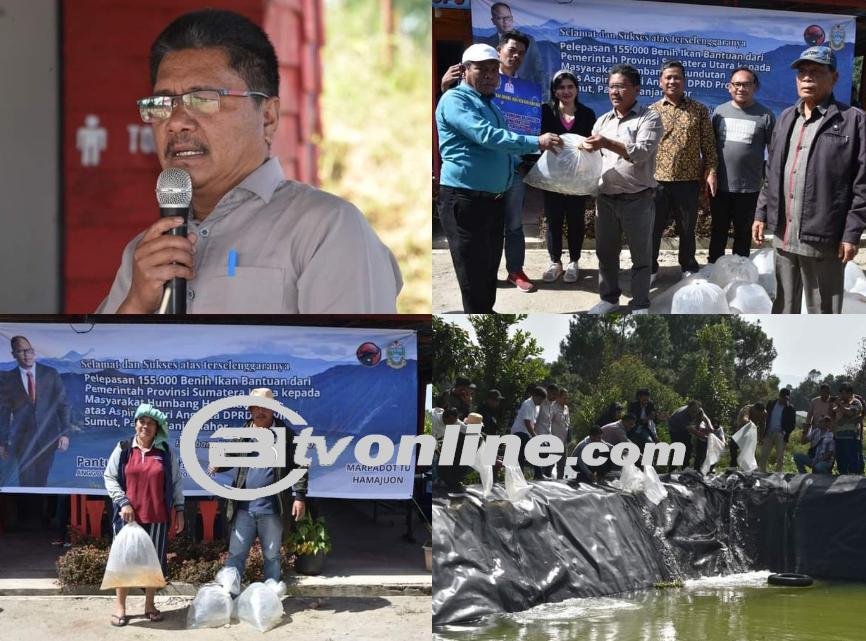 Dinas Kelautan dan Perikanan Sumut Restoking di Humbang Hasundutan