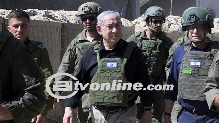 PM Benjamin Netanyahu Lakukan Kunjungan Mendadak ke Markas IDF di Gaza Selatan dan Gunakan Rompi Anti Peluru!