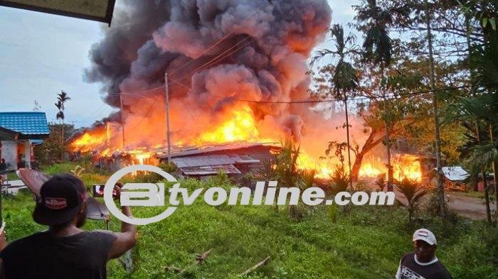 Tragedi Kebakaran di Mamberamo Papua: Seorang Korban Tewas Dalam Kebakaran Hanguskan 20 Kios
