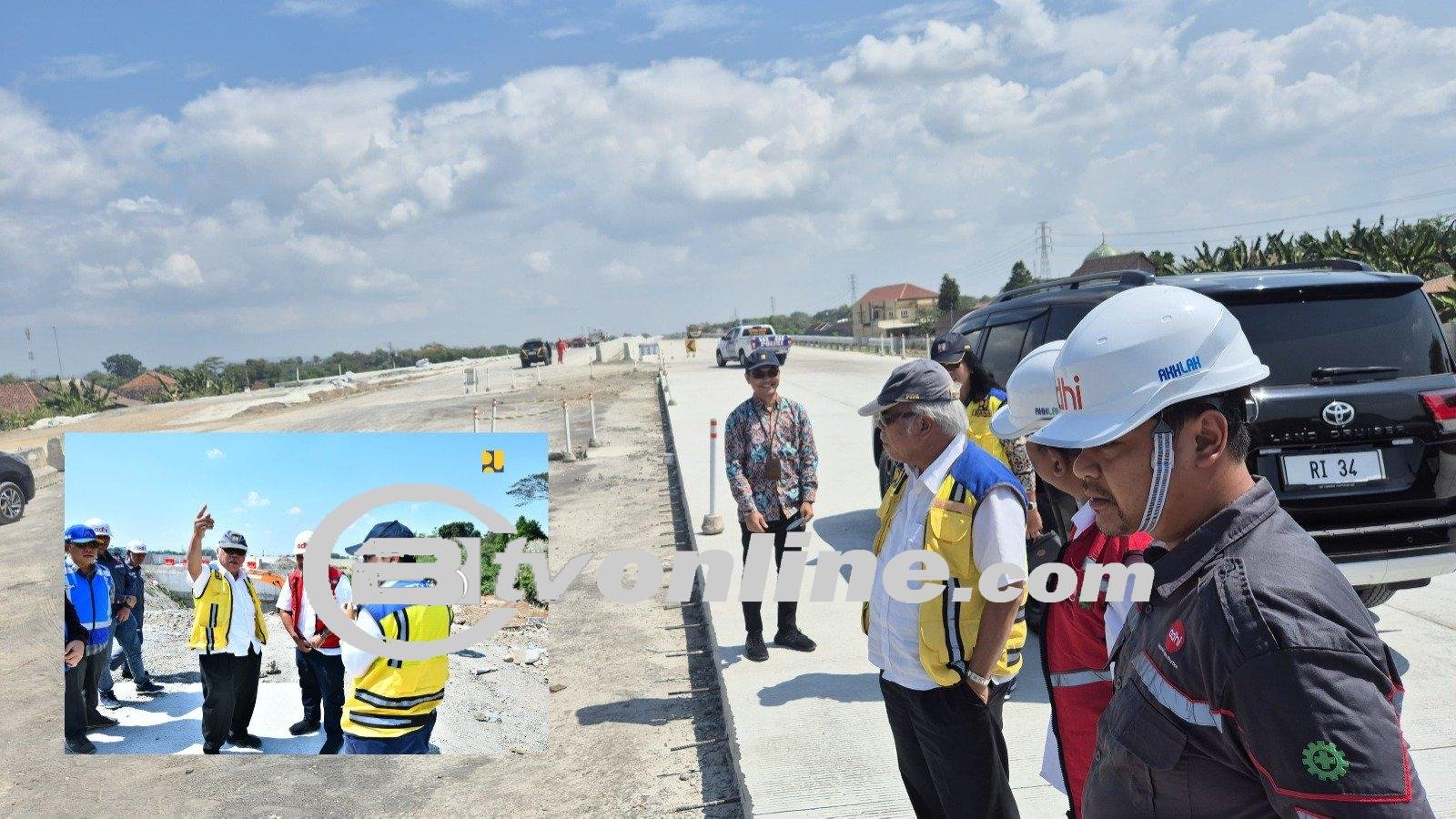 Menteri Basuki Tinjau Ruas Tol Solo-Yogyakarta- Kartasura- Klaten  Akan Rampung Akhir Agustus 2024