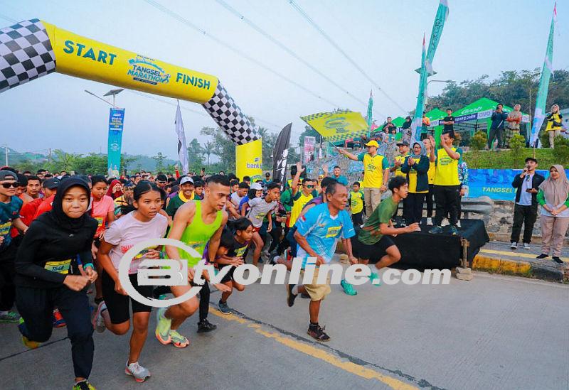 Road to Tangsel Marathon 2024 Semarak di Kecamatan Setu, Ribuan Peserta Antusias