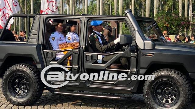 Gagahnya ‘Maung Pindad’ Antarkan Duplikat Bendera Pusaka dari Monas ke IKN