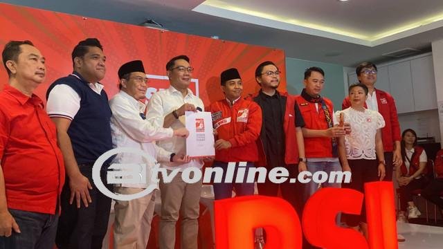 Ridwan Kamil dan Suswono Terima Dukungan dari PSI untuk Pilgub DKI Jakarta