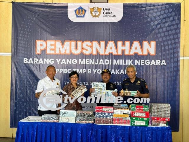 Bea Cukai Yogyakarta Musnahkan Rokok dan Barang Ilegal Senilai Rp 642 Juta