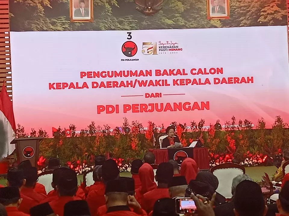 DPP PDI Perjuangan Umumkan Nama-Nama Calon Kepala Daerah Untuk Pilkada Serentak 2024