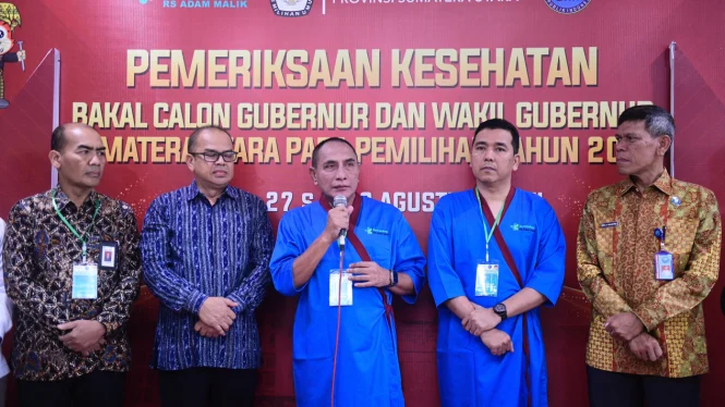 Edy Rahmayadi dan Hasan Basri Sagala Jalani Pemeriksaan Kesehatan di RSUP Adam Malik Medan