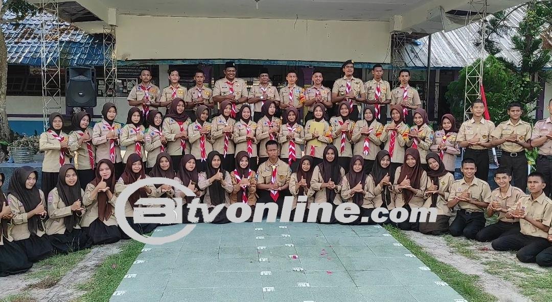 Semangat Baru Penegak Pramuka SMA Negeri 1 Tanjung Tiram: Pelantikan dan Pembekalan Profil Pelajar Pancasila