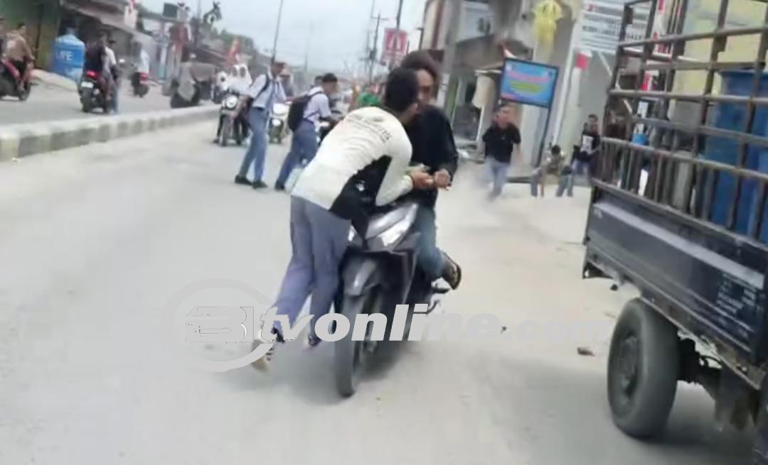 Lapor Pak Kapolri!!Tawuran Pelajar di Batu Bara Bawa Senjata Tajam, Warga Khawatir Keselamatan
