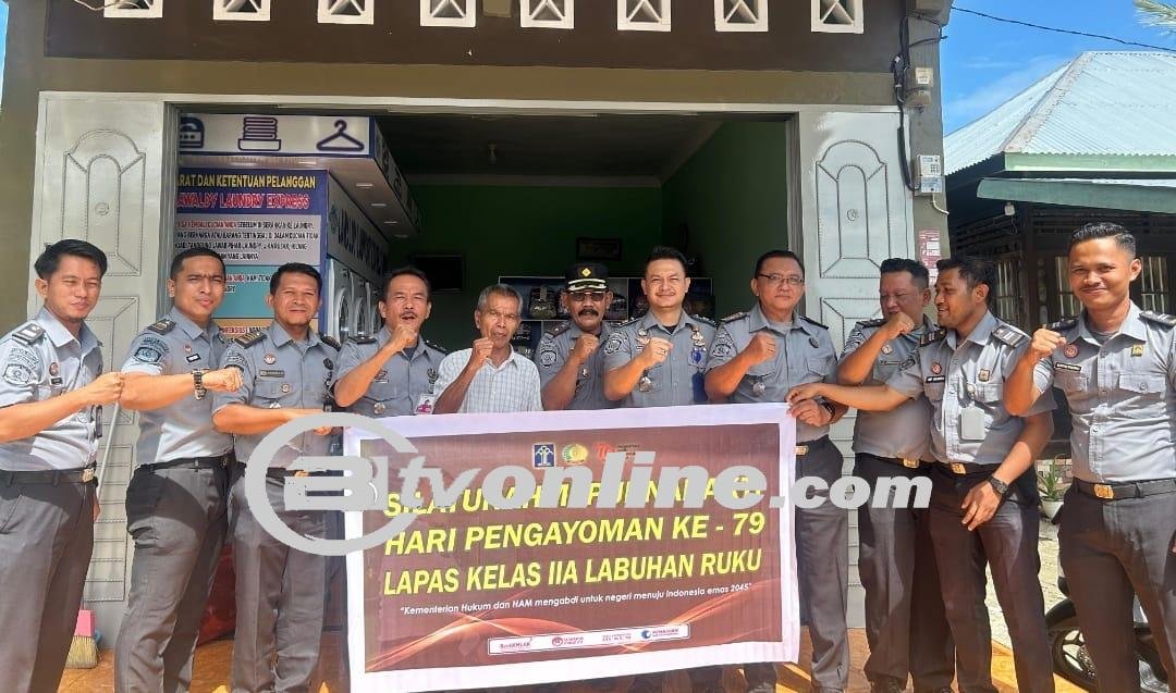 Kumham Peduli, Lapas Labuhan Ruku Kanwil Kemenkumham Sumut Kunjungi Rumah Purnabakti