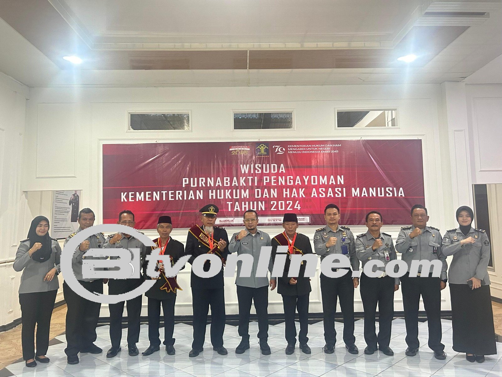 ASN Purnabakti Lapas Labuhan Ruku Kanwil Kemenkumham Sumut ikuti prosesi wisuda