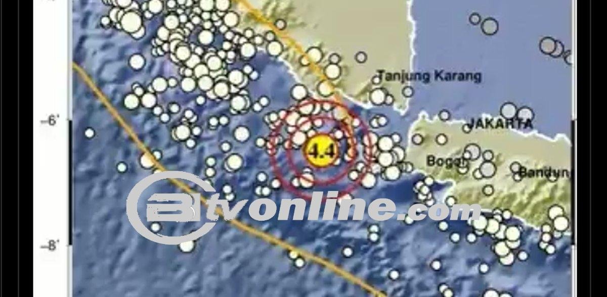 Gempa Bumi Berkekuatan M 4,4 Guncang Tanggamus, Lampung
