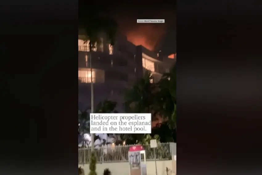 Helikopter Diduga Dicuri Tabrak Atap Hotel di Cairns, Pilot Tewas dan 400 Warga Dievakuasi!
