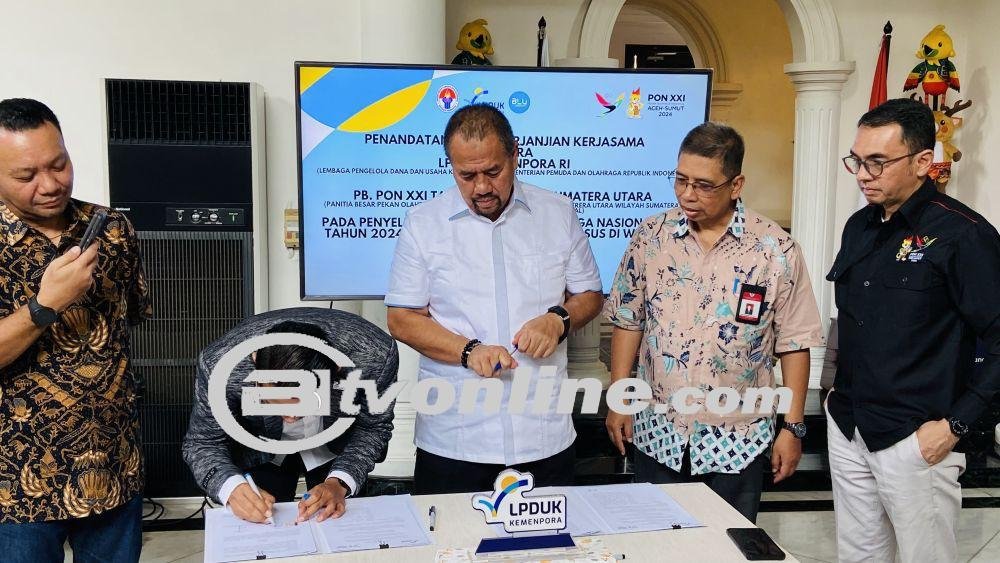 Kerja Sama PB PON XXI Wilayah Sumut dan LPDUK Kemenpora: Usaha Meningkatkan Pembiayaan dan Industri Olahraga