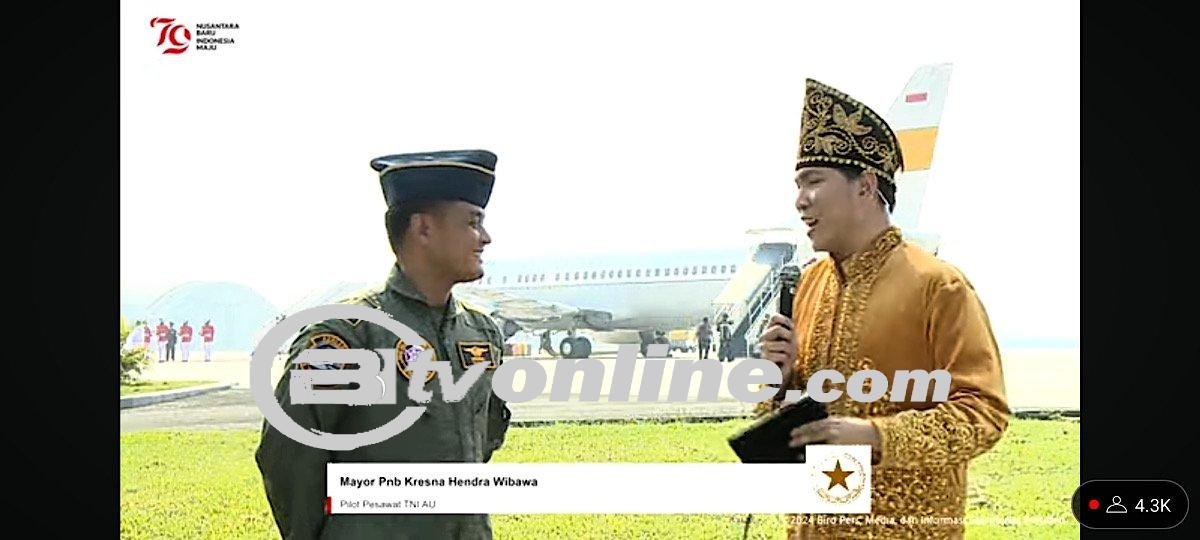 Pilot TNI AU Bangga Jadi Yang Pertama Terbangkan Bendera Merah Putih ke IKN