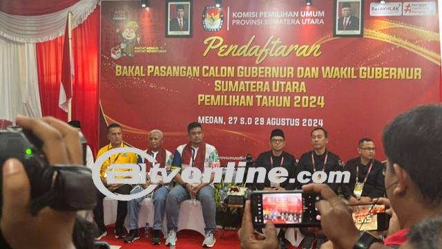 KPU Sumut Tetapkan Dua Paslon untuk Pilgub 2024
