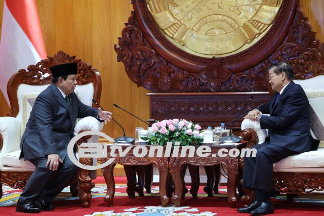 Prabowo Subianto Kunjungi Laos, Bahas Penguatan Kerja Sama Bilateral dengan Presiden dan Perdana Menteri