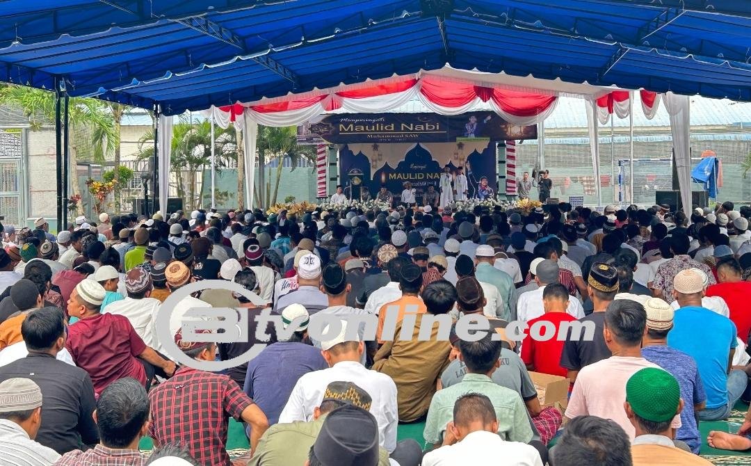 Lapas Kelas IIA Labuhan Ruku Kanwil Kemenkumham Sumut Gelar Peringatan Maulid Nabi Muhammad SAW 1446 H