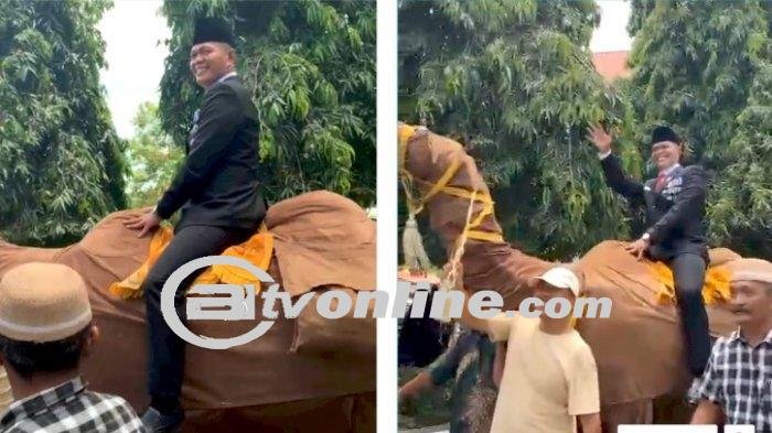 Pelantikan Anggota DPRD Asahan Berlangsung Meriah dengan Arak-Arakan Unik Menggunakan Boneka Unta