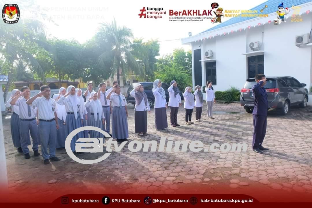 KPU Batu Bara Gelar Apel Pagi Rutin, Fokus pada Kedisiplinan dan Kerjasama Tim