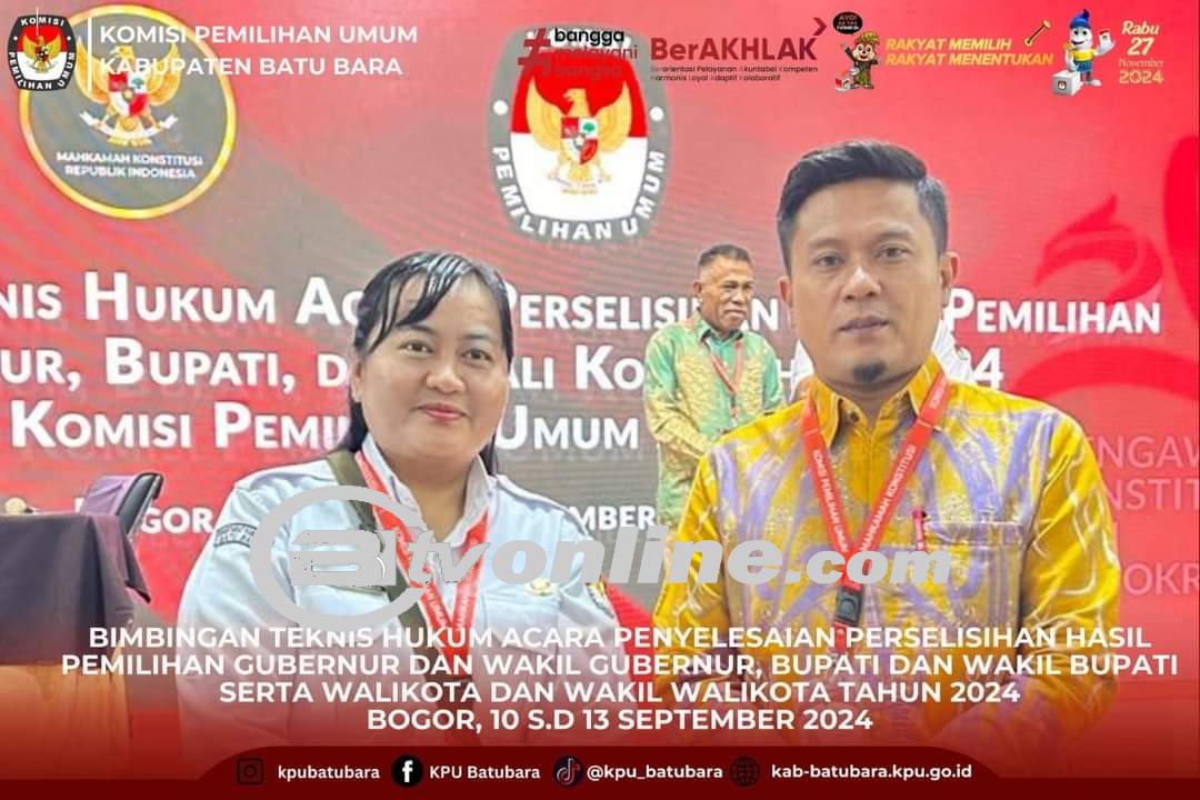 KPU Batu Bara Hadiri Bimtek Penyelesaian Sengketa Pilkada 2024 di Bogo