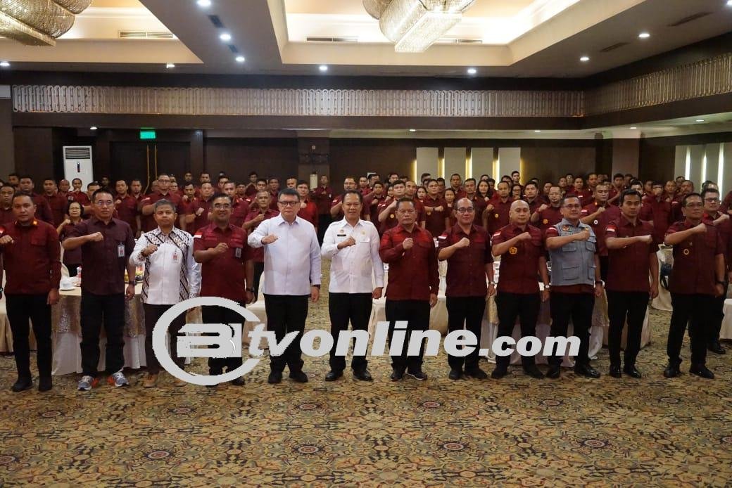 Lapas Labuhan Ruku Kanwil Kemenkumham Sumatera Utara Ikuti Penutupan Bimtek SPPN