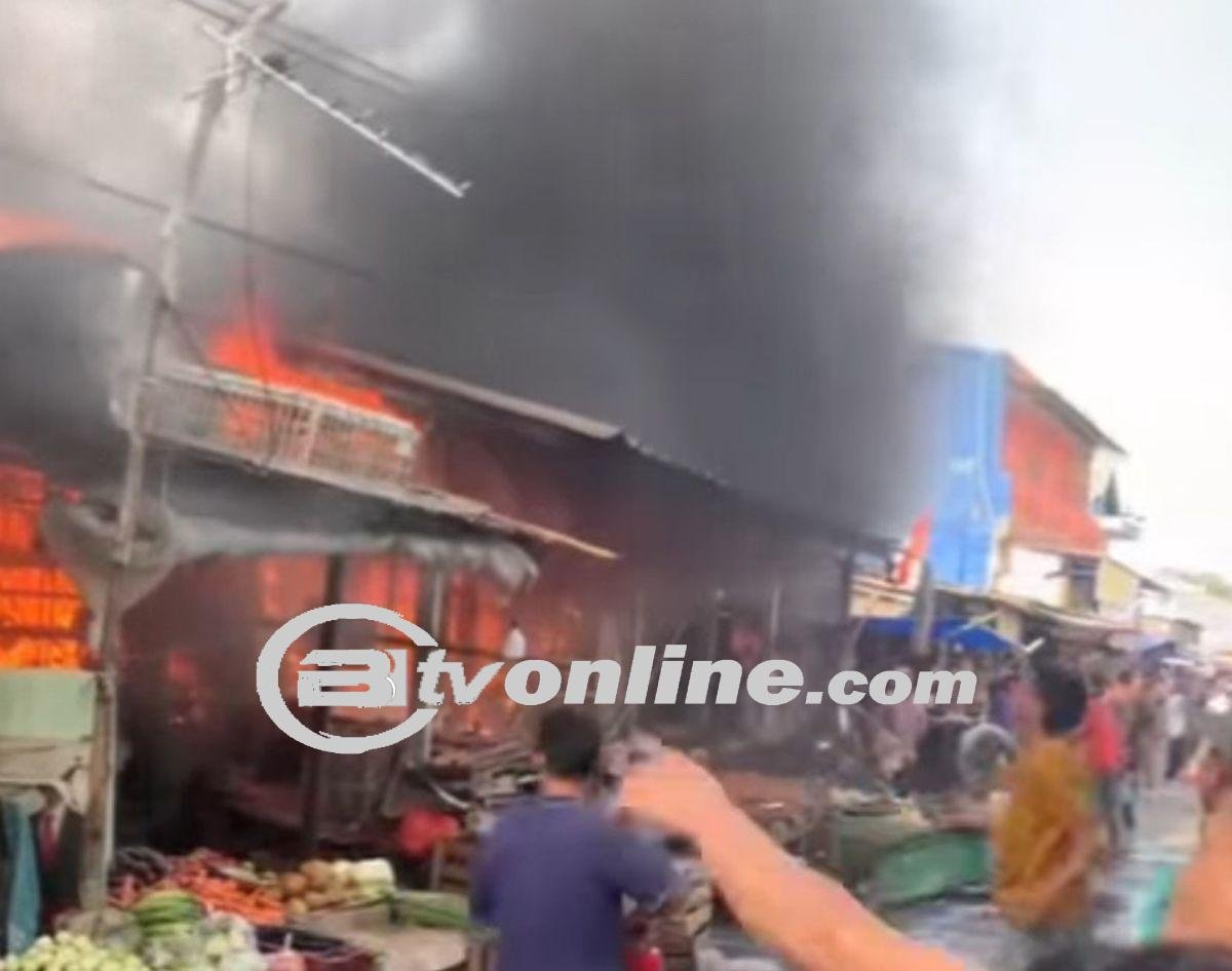 Kebakaran di Pasar Tambun,Bekasi! Dinas Pemadam Kebakaran Segera Turun Tangan