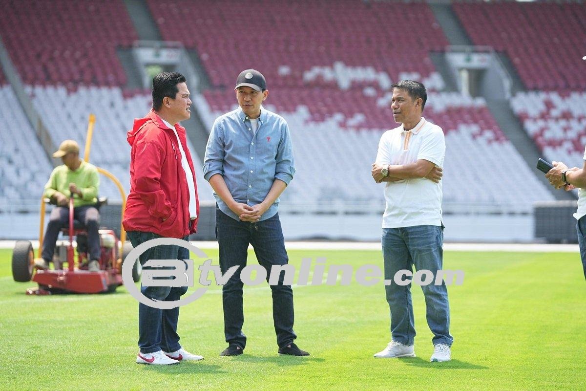 Erick Thohir Tinjau Stadion Utama Gelora Bung Karno Jelang Laga Timnas Indonesia vs Australia