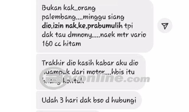 Suami Hilang Kontak Ternyata Ditangkap Polisi Terkait Kasus Narkoba di Prabumulih