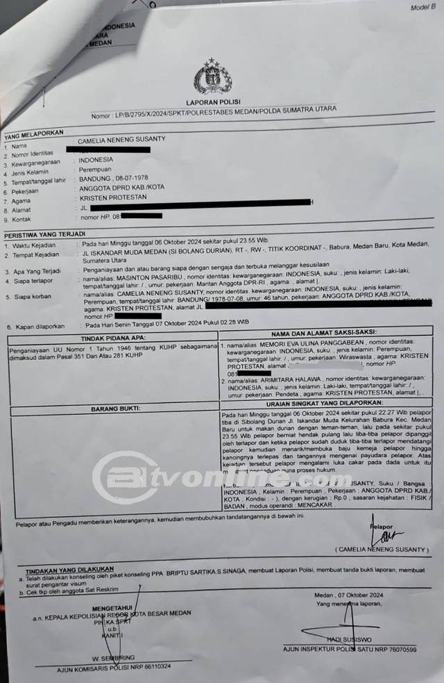 Penyelidikan Berlanjut, Empat Saksi Diperiksa Dalam Kasus Masinton-Camelia