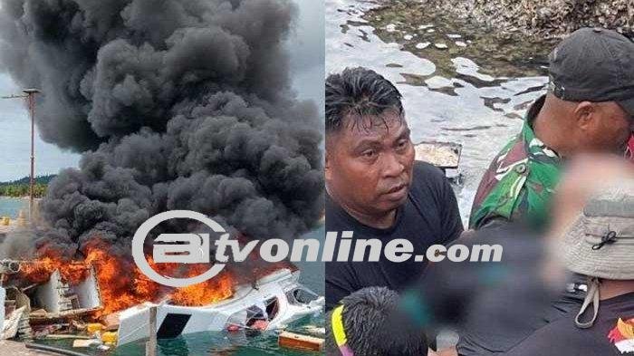 Update! Speedboat Cagub Maluku Utara Benny Laos Terbakar, Dua Orang Meninggal Dunia!