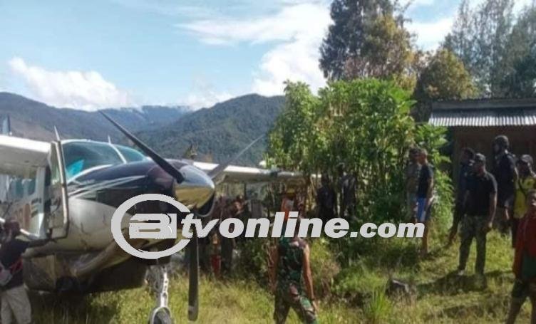 Pesawat Smart Air Aviation Cakrawala Tergelincir di Papua Tengah, Tidak Ada Korban Jiwa