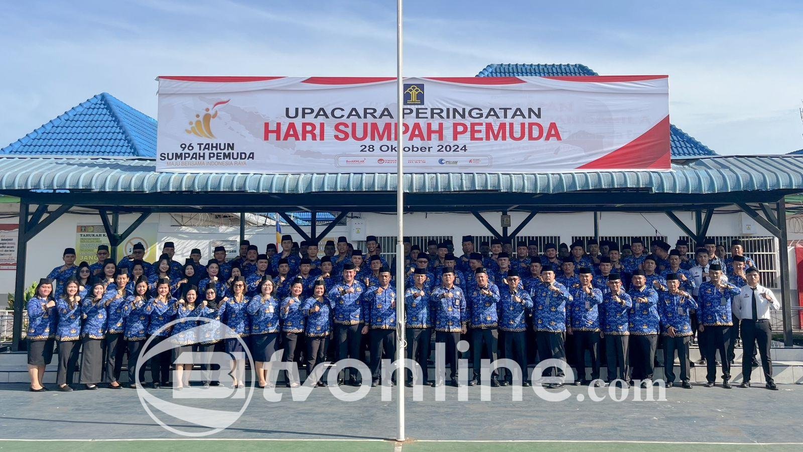 Rutan Kelas I Medan Gelar Upacara Peringatan Hari Sumpah Pemuda Ke-96 Tahun