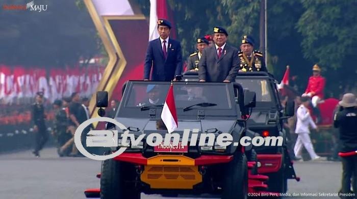 Jokowi dan Prabowo Bersatu dalam Apel Pengamanan Sumpah Presiden dan Wakil Presiden