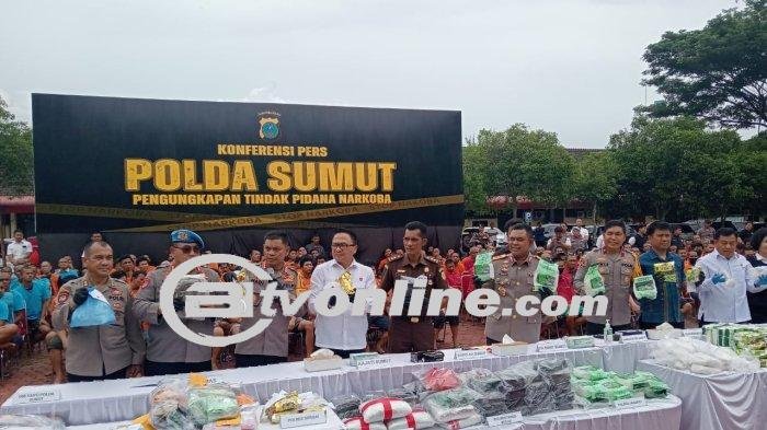 Polda Sumut Tangkap 105 Tersangka Narkoba dalam Seminggu, Barang Bukti Mencengangkan!