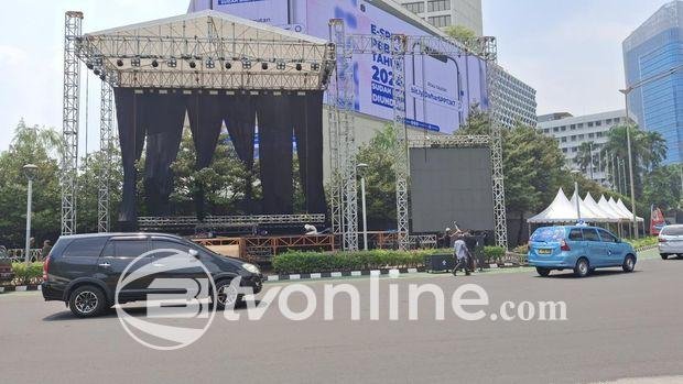 Jakarta Bersiap: Panggung Rakyat Siap Untuk Sambut Pelantikan Prabowo dan Gibran