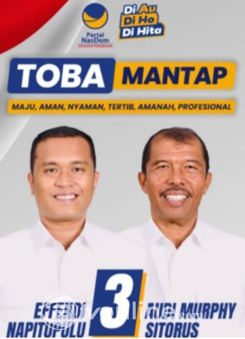 Effendi-Murphi Unggul Sementara di Pilkada Toba 2024 dengan 43,65 Persen Suara