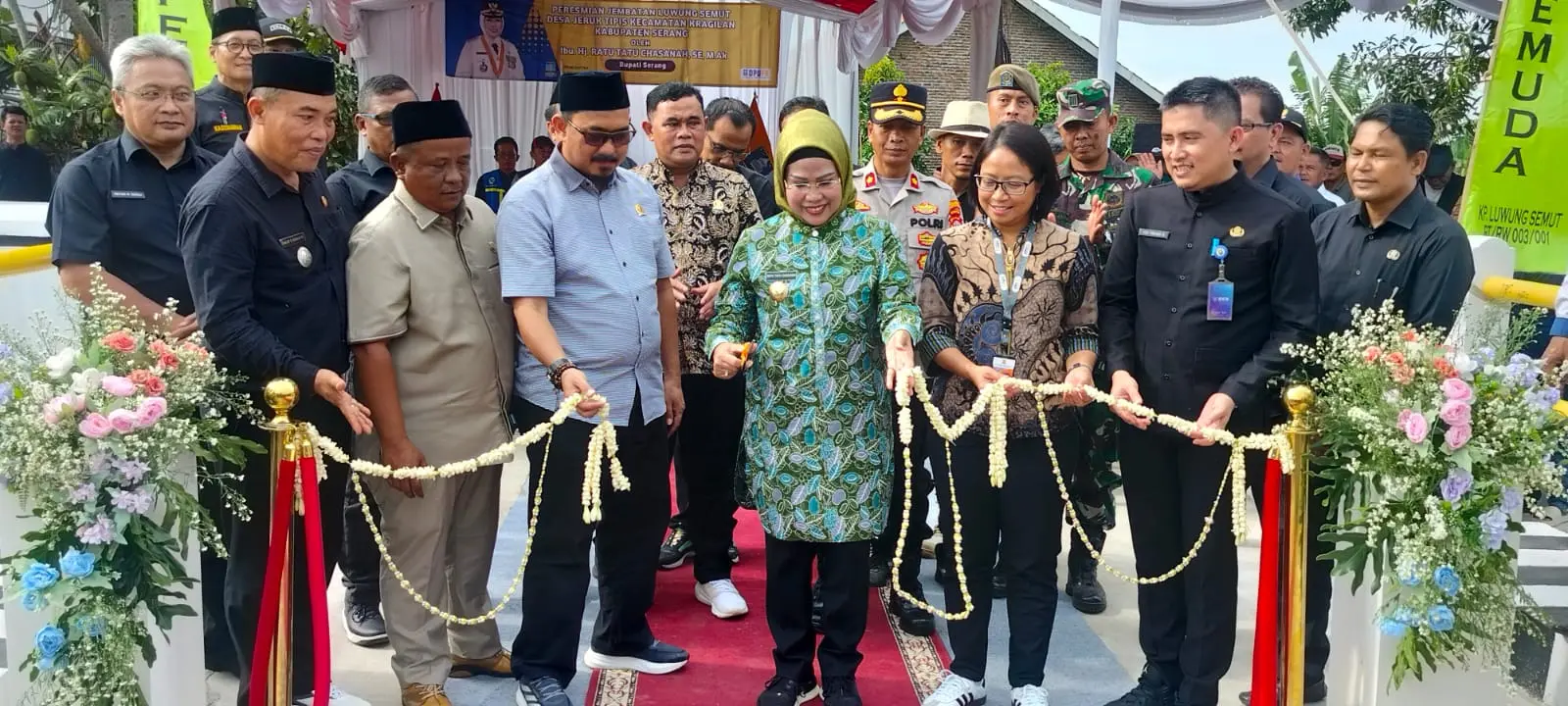 Bupati Serang Resmikan Jembatan Luwung Semut di Desa Jeruk Tipis untuk Percepat Akses Warga Kragilan