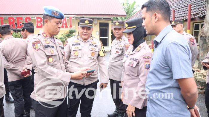 Polres Binjai Lakukan Pengecekan Dadakan Handphone Personel, Cegah Judi Online