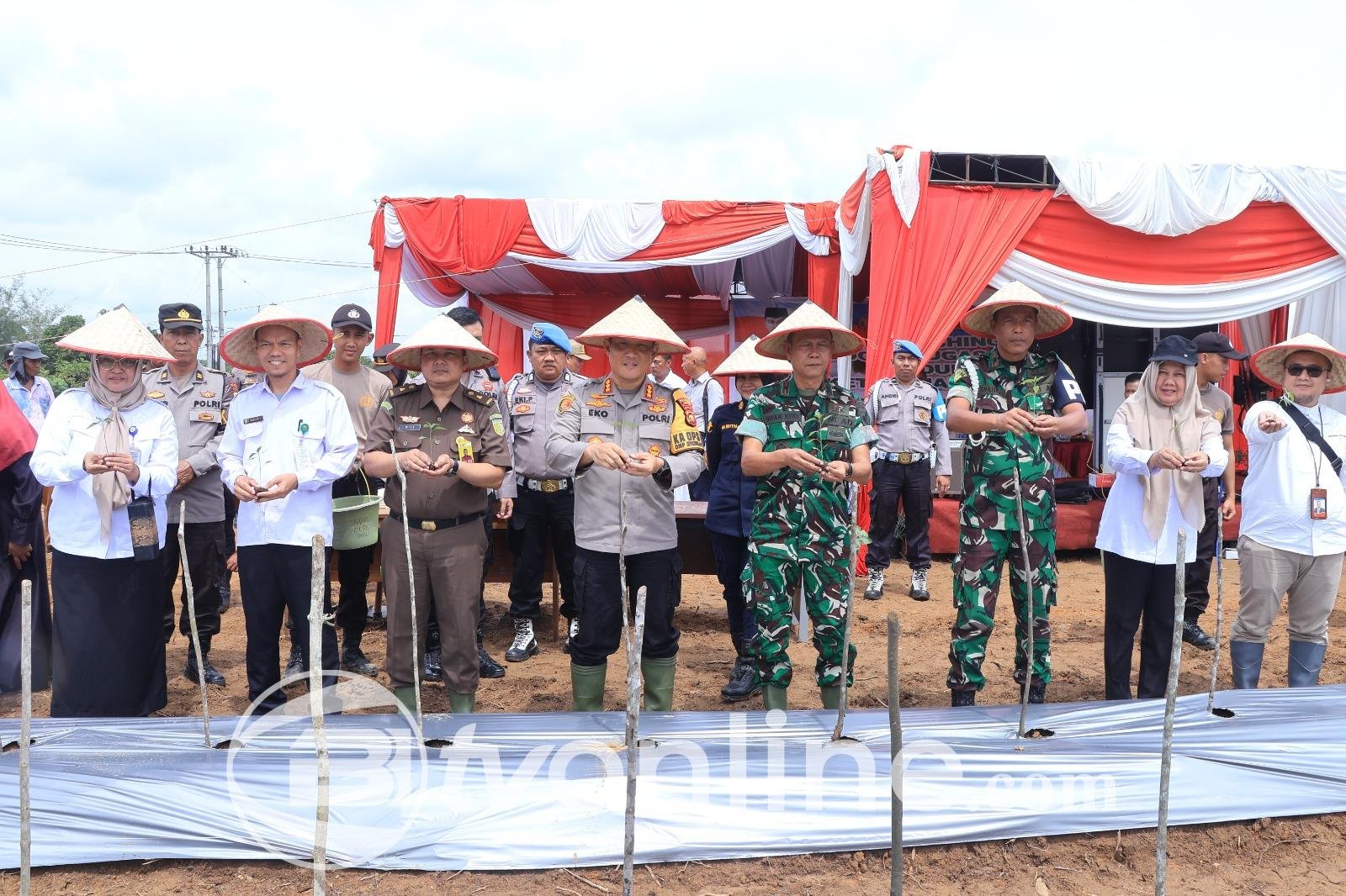 Polresta Jambi Ikuti Launching Gugus Tugas Polri untuk Mendukung Ketahanan Pangan Nasional