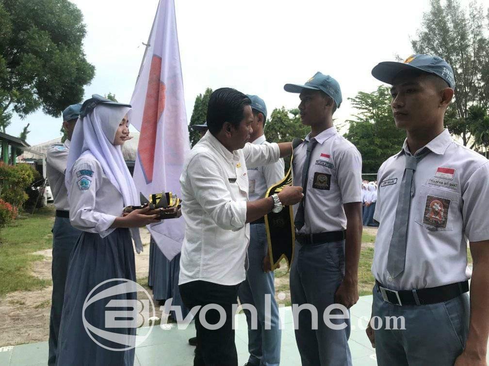 Pelantikan MPK Langsung Dilantik Kepala Sekolah SMA Negri 1 Tanjung Tiram Mazli S.Pd.