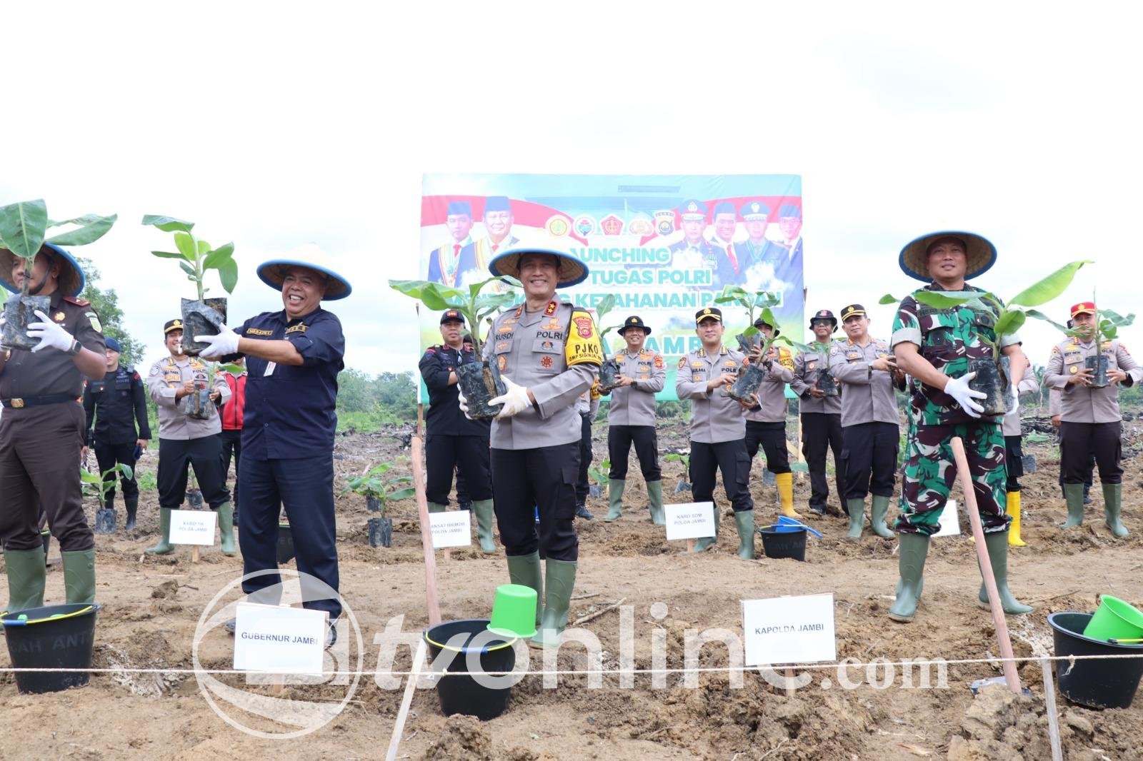 Kapolda Jambi Luncurkan Gugus Tugas Polri Dukung Ketahanan Pangan