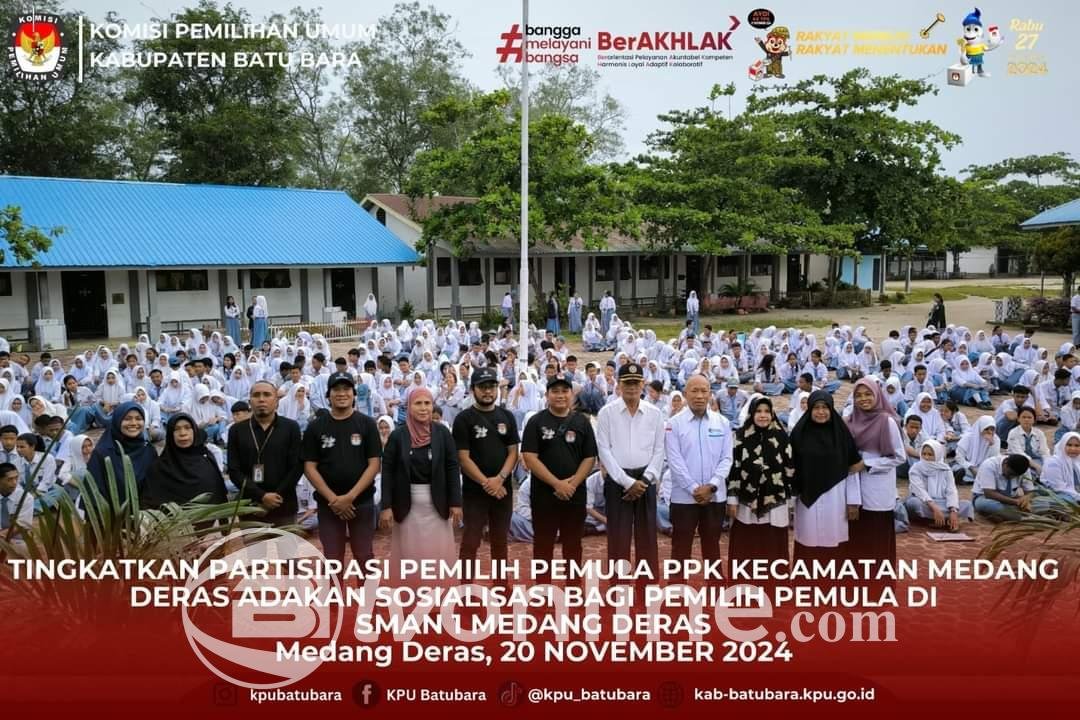 PPK Medang Deras Gelar Sosialisasi Pemilih Pemula di SMAN 1 Medang Deras