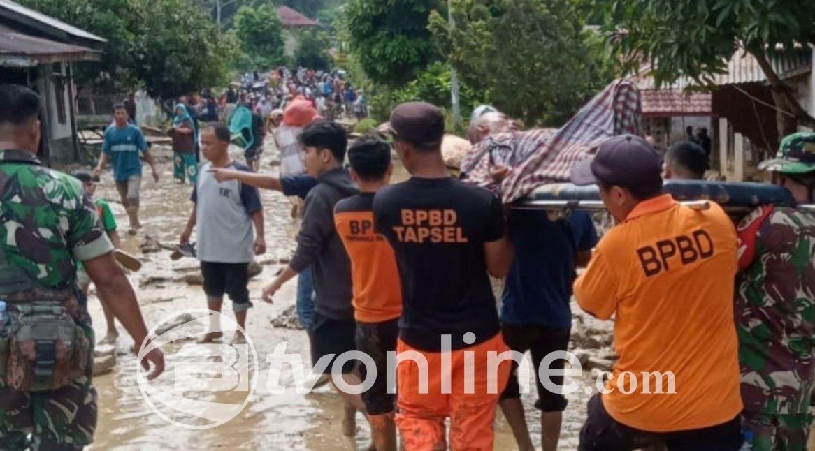 Banjir Bandang di Tapanuli Selatan, 1.160 Jiwa Terdampak dan Puluhan Rumah Rusak