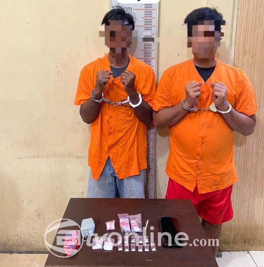 Dua Pengedar Sabu di Secanggang Langkat Ditangkap, Polisi Amankan 6,5 Gram Barang Bukti