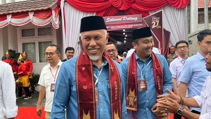 Mahyeldi-Vasco Unggul Signifikan dalam Quick Count Pilgub Sumbar 2024, Dominasi Suara Tembus 77,99%