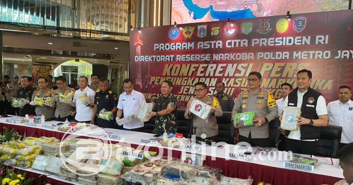 Polda Metro Ungkap Sindikat Internasional, Sabu 389 Kg Asal Afganistan Diselundupkan ke Cengkareng, Jakarta Barat