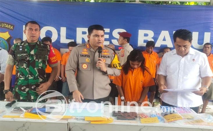 Polres Batu Bara Bongkar Jaringan Keluarga Pengedar Narkoba, Edarkan 1,4 Kg Sabu