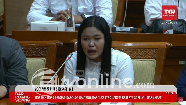 Korban Penganiayaan Anak Bos Toko Roti, Dwi Ayu, Berikan Keterangan di Komisi III DPR